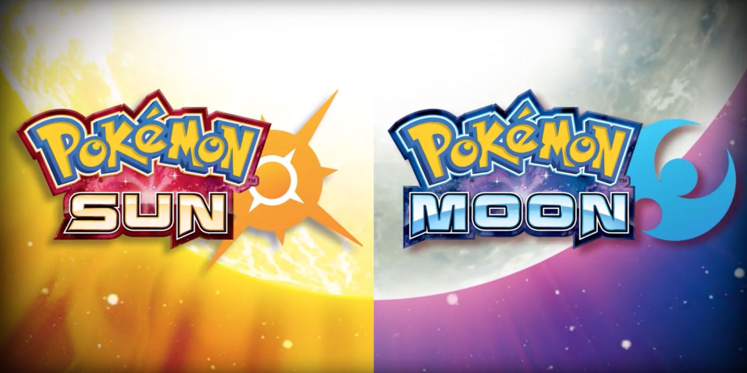 Pokemon Sun & Moon logos side by side.