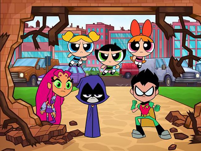 Powerpuff Girls and Teen Titans GO! cross over on Cartoon Network