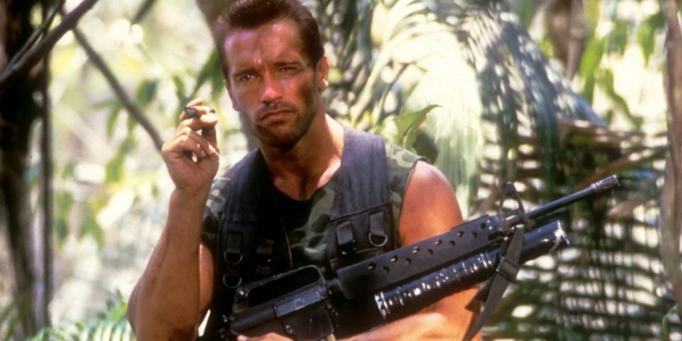 Arnold Schwarzenegger as Dutch in Predator (1987)