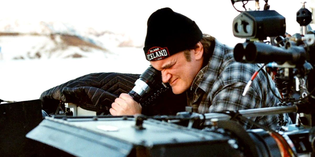 Quentin Tarantino filming The Hateful Eight