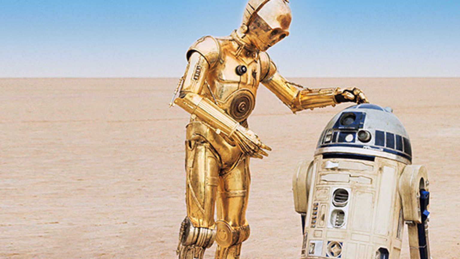 R2-D2 and C-3PO in Star Wars A New Hope