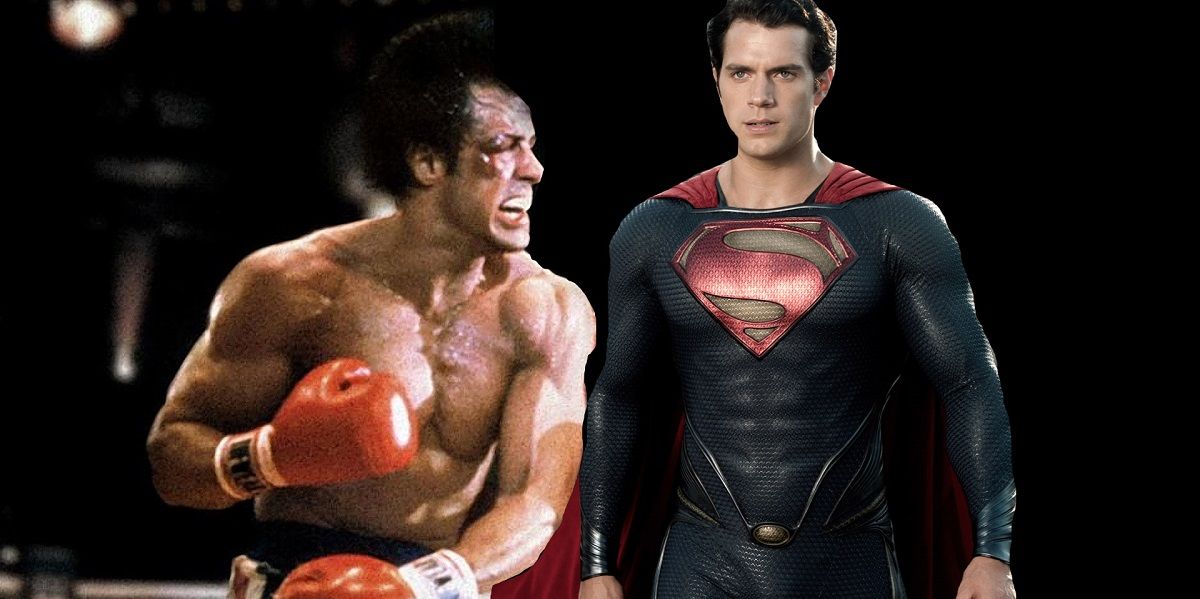 Sylvester Stallone and Henry Cavill Superman Rocky - Most Ridiculous Movie Crossovers