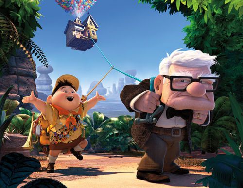 Russel and Carl from Pixar's Up