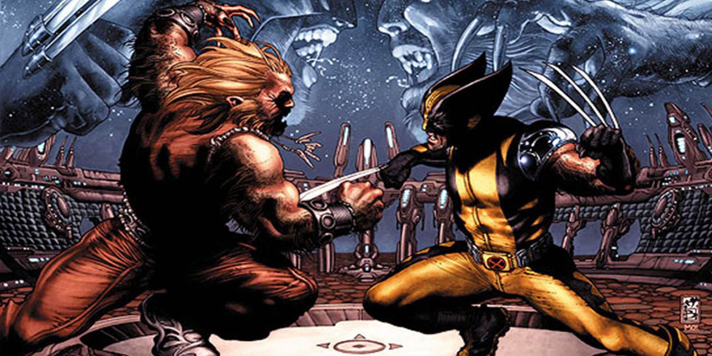 Sabretooth and Wolverine Battle