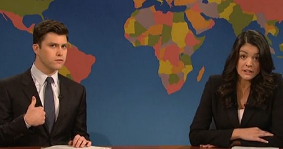 Colin Jost and Cecily Strong - Saturday Night Live