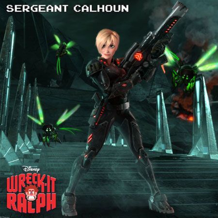 Sergeant Calhoun - a good guy in Hero's Duty from Wreck-It Ralph