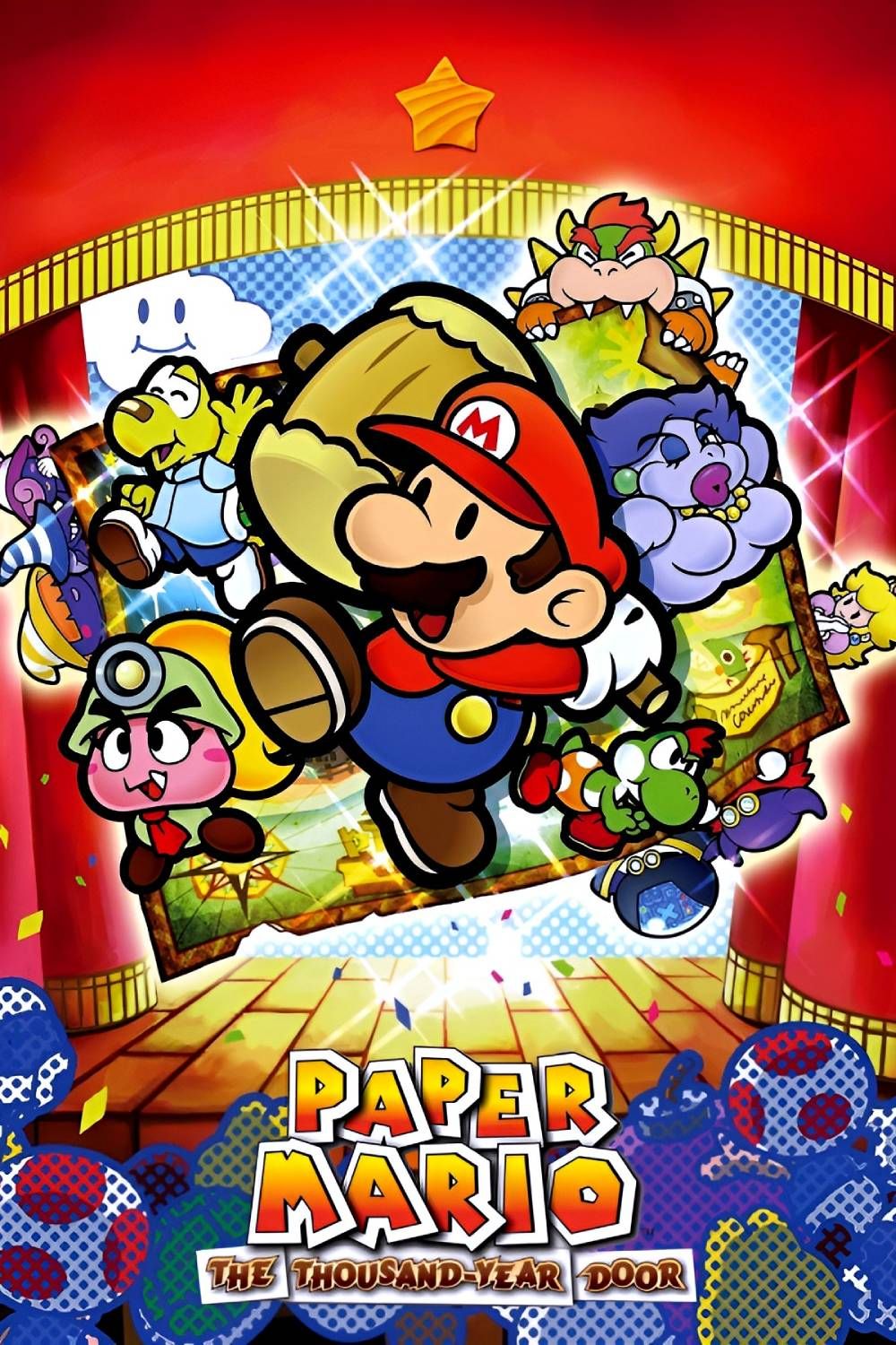 Paper Mario - Arte da capa da página da tag The Thousand-Year Door 2024