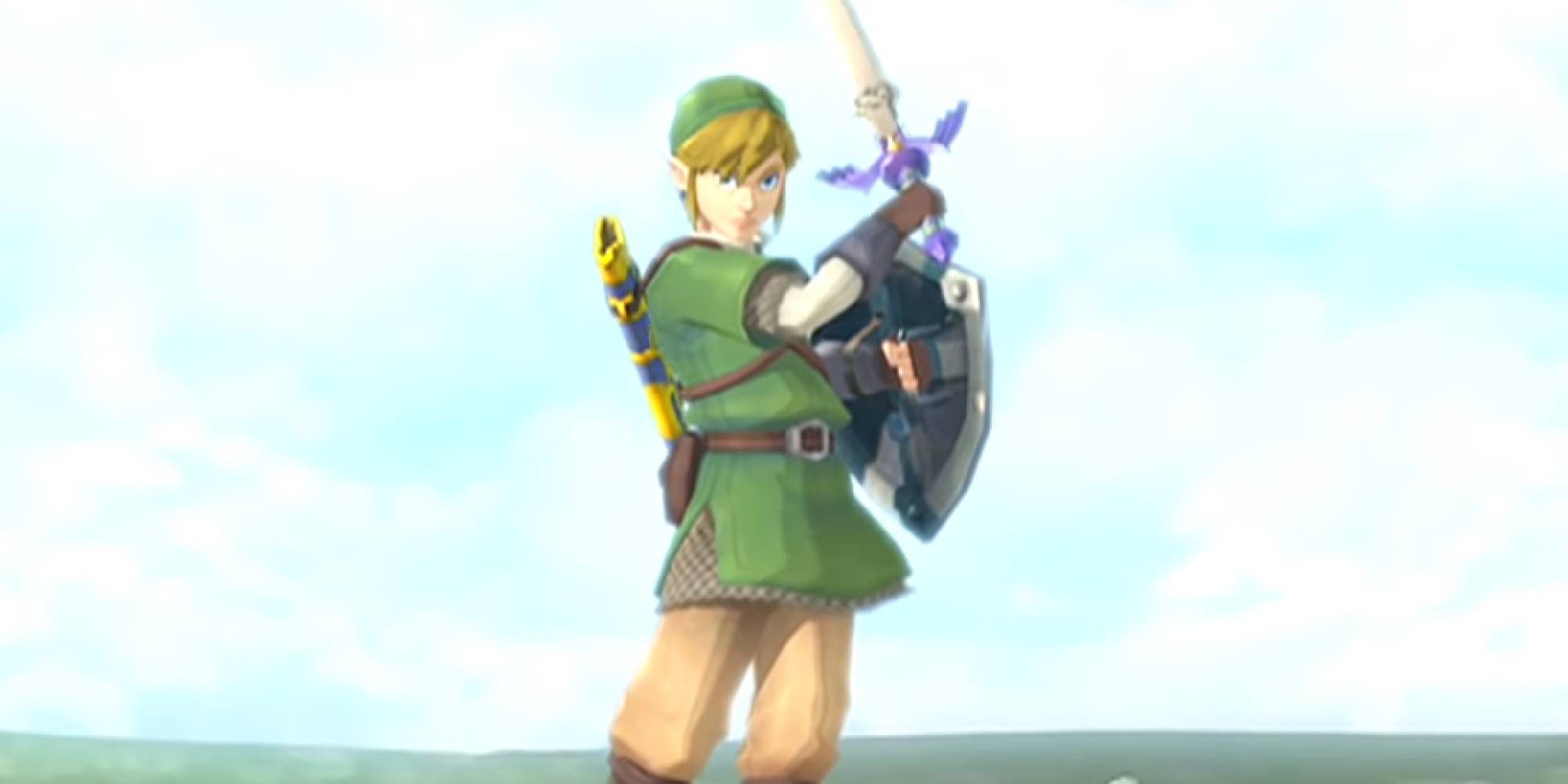 link-using-his-sword-in-the-reveal-trailer-for-skyward-sword Switch 2 melhora silenciosamente o jogo Zelda mais subestimado