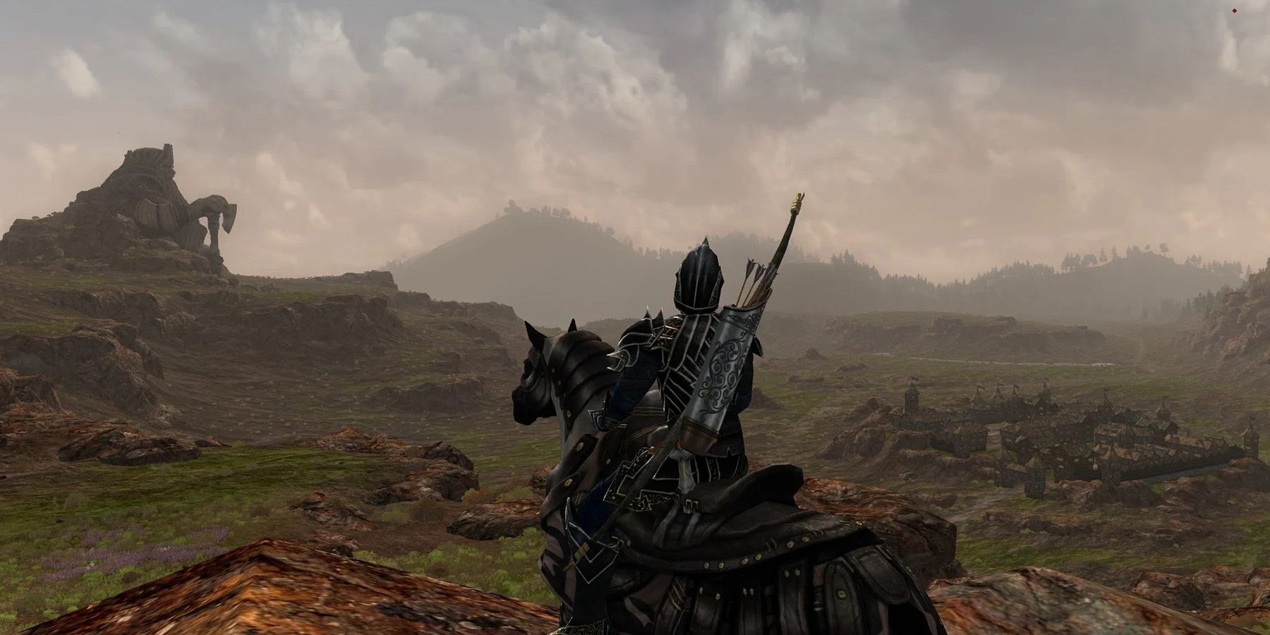 A landscape view from lord of the rings online.