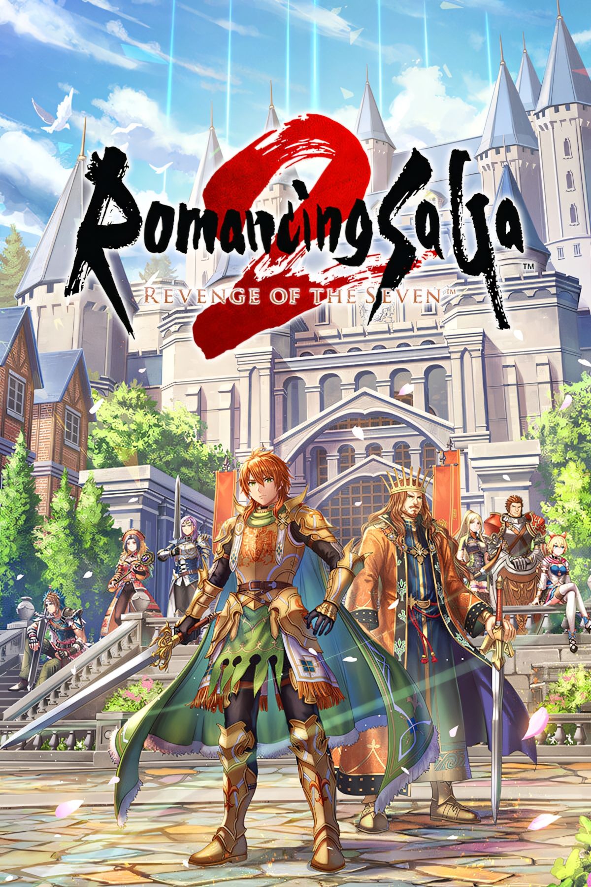 Romancing SaGa 2 La venganza de los siete Arte de la portada de la etiqueta