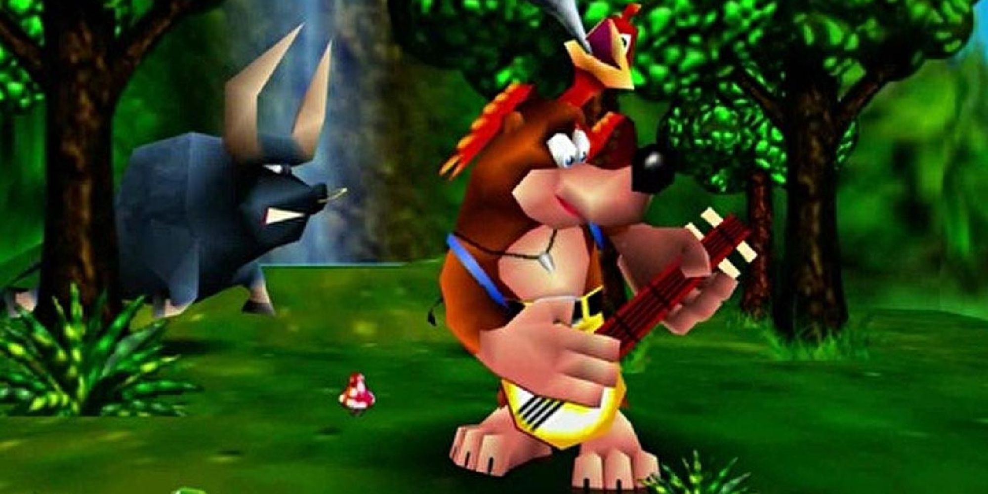 The opening sequence of Banjo-Kazooie.