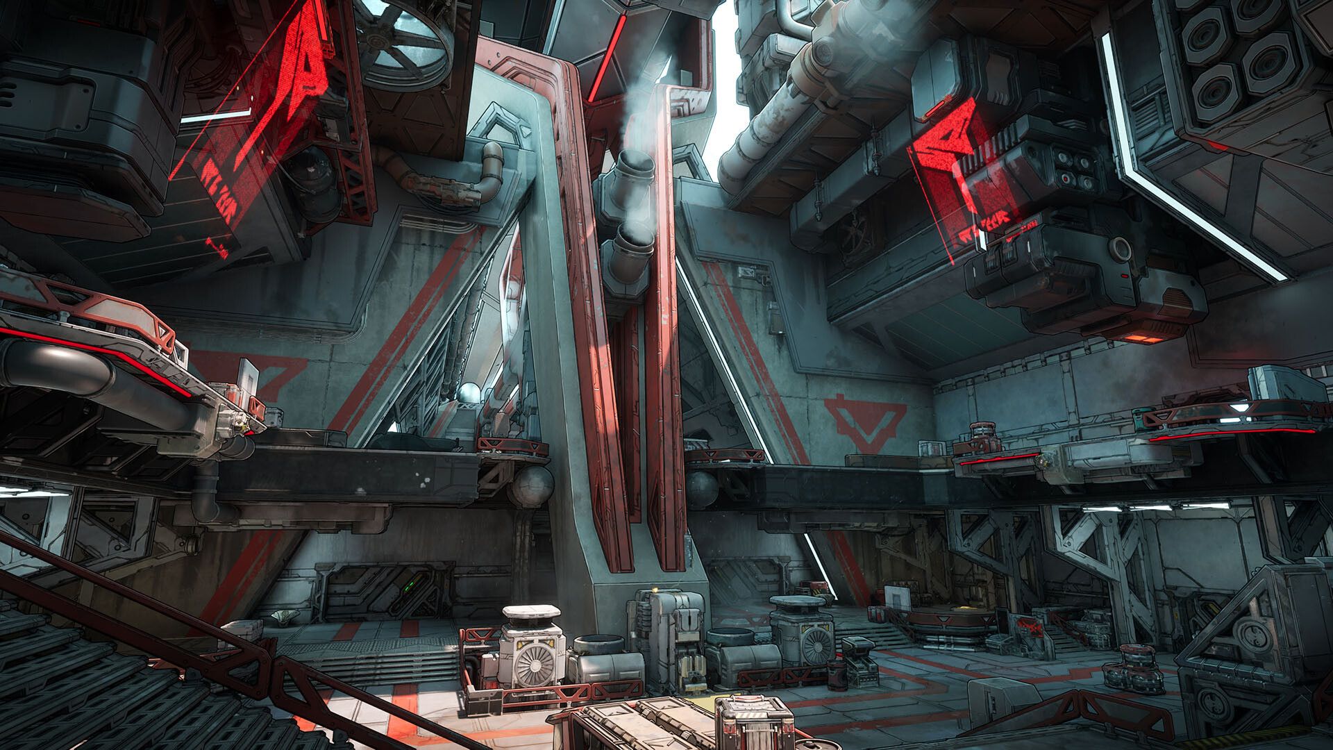 new indoor metal and futuristic environment in borderlands 4
