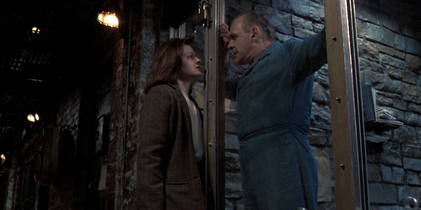 Jodie Foster and Anthony Hopkins in The Silence of the Lambs