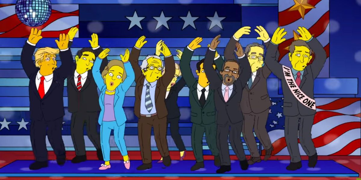 The Simpsons parody 2016 presidential debates