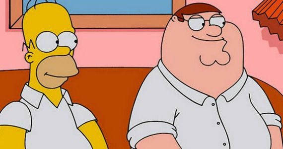 Simpsons/Family Guy Peter and Homer