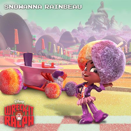 Snowanna Rainbeau - a racer in Sugar Rush from Wreck-It Ralph