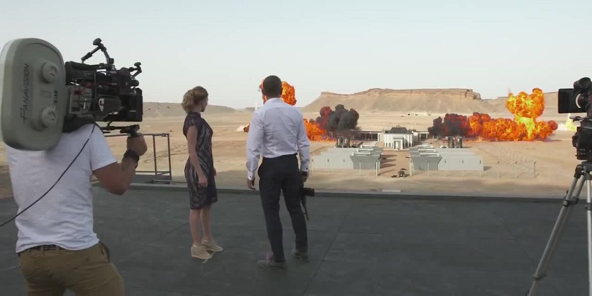 Shooting an explosion for Spectre