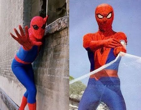 Nicholas Hammond and Shinji Todo as Spider-man