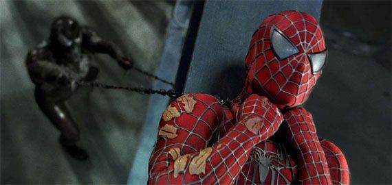 Spider-Man strangled by Venom