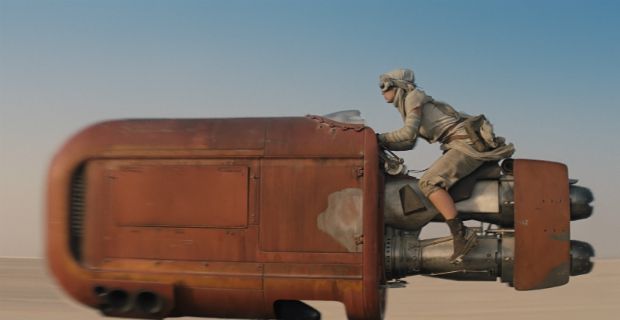 Daisy Ridley's desert vehicle in Star Wars: Episode 7 - The Force Awakens