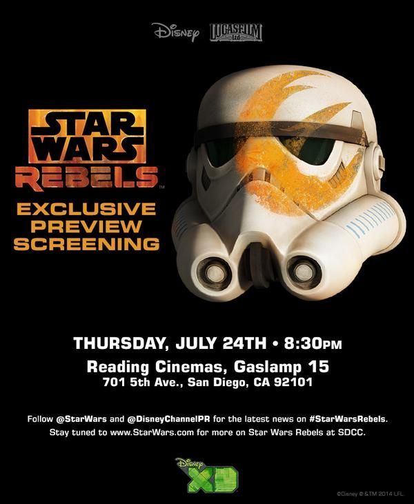 Star Wars Rebels pilot Comic-Con poster