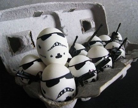 Storm Trooper Easter Eggs