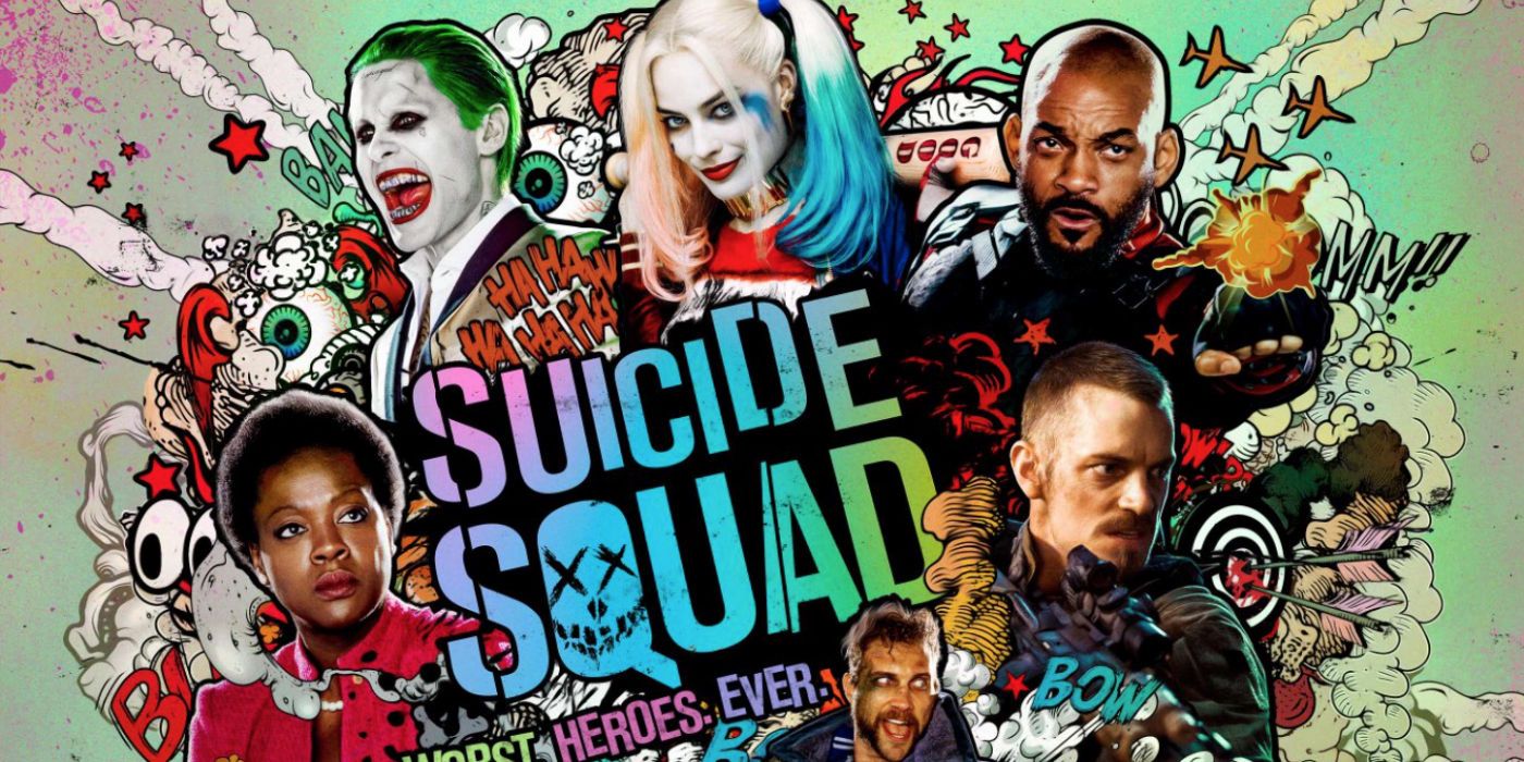 Suicide Squad (2016) characters poster