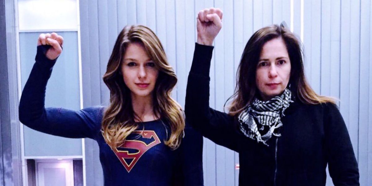 Supergirl - Melissa Benoist and Lexi Alexander