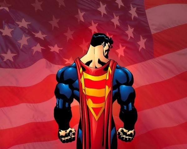 Superman American Flag