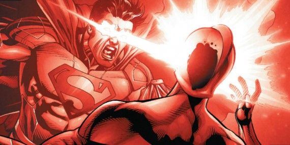 Superman Kills Dr Light with his heat vision in The New 52 Trinity War