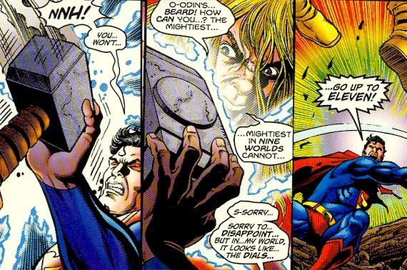 Superman Versus Thor in JLA Avengers Crossover