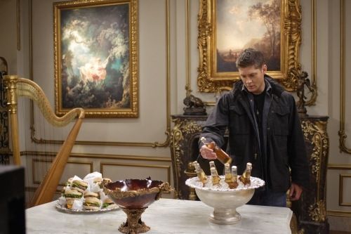 dean in heaven with burgers and beer - supernatural finale