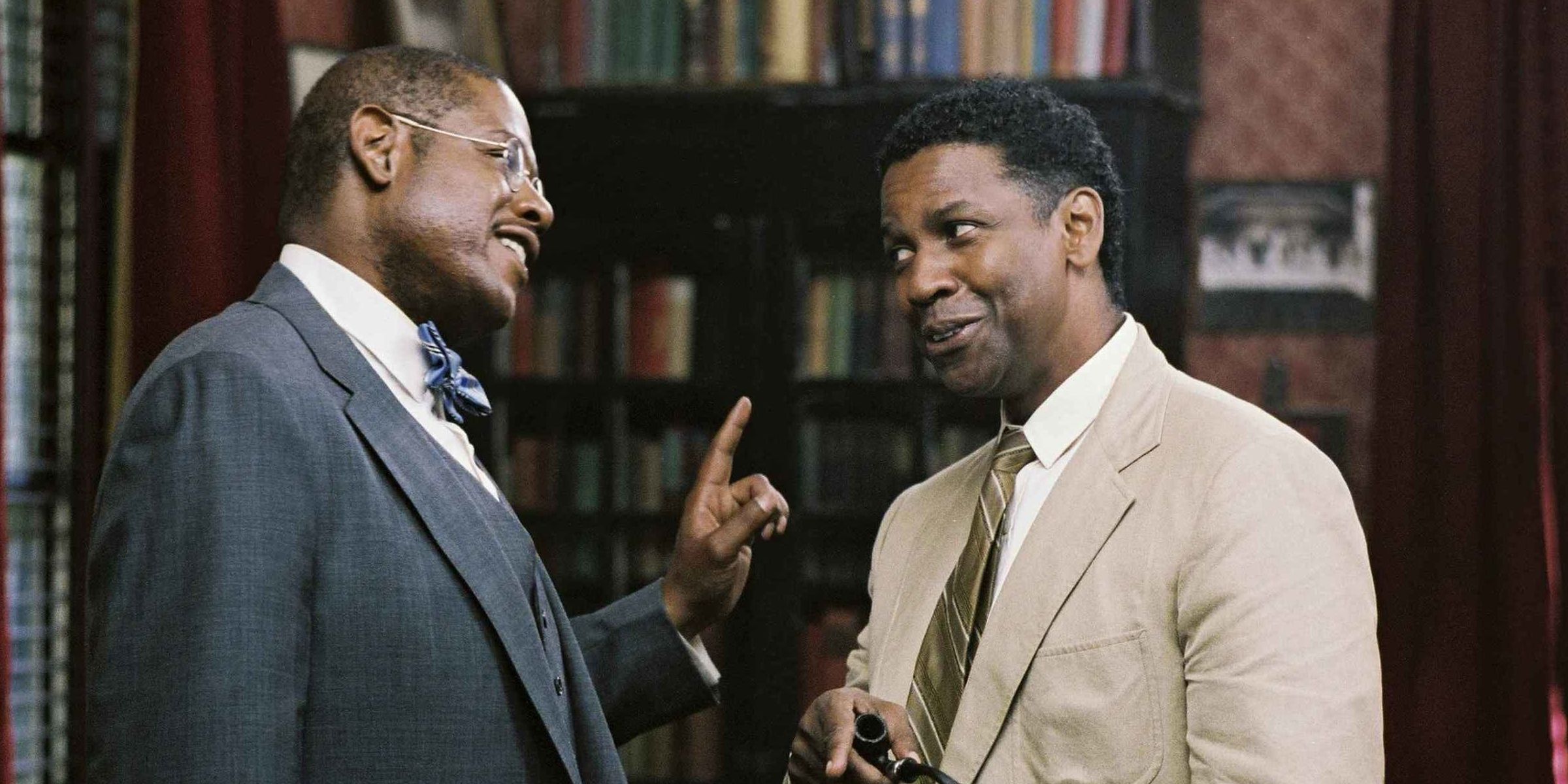 Forest Whitaker (James Farmer) and Denzel Washington (Mel Tolson) star in The Great Debaters.