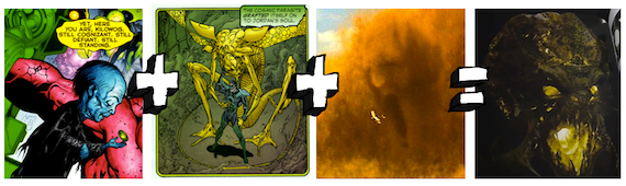 Krona and Parallax from the Comics Plus the Sandstrom from The Mummy Equals Parallax from the Movie