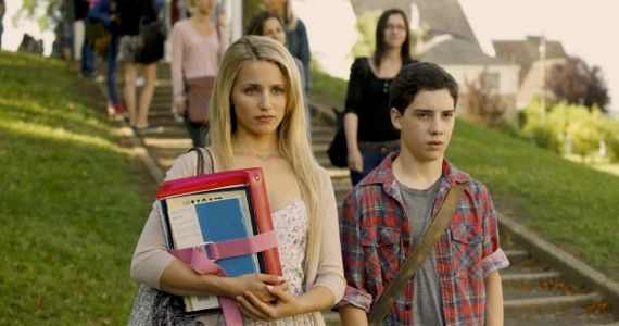 Dianna Agron and John D'Leo in The Family (Review)