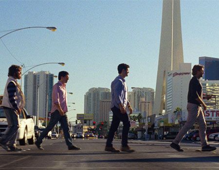 Bradley Cooper, Zach Galifianakis, Ed Helms and Justin Bartha in The Hangover III