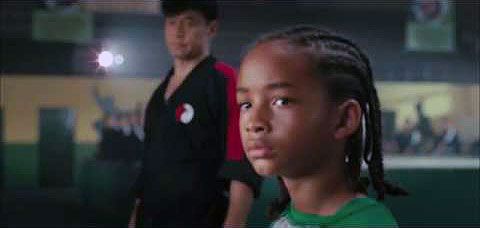 The Karate Kid Dre at the Dojo