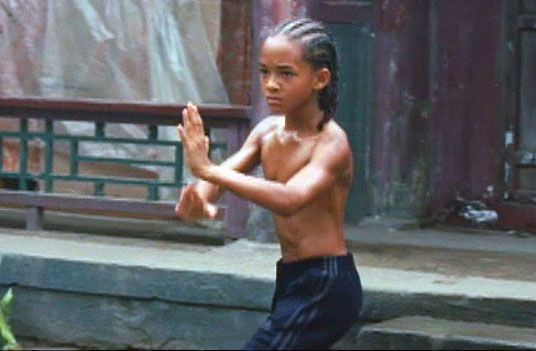 The Karate Kid Dre Posing