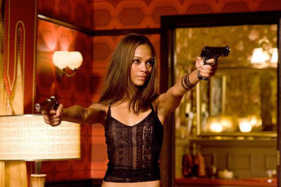 Zoe Saldana in The Losers review