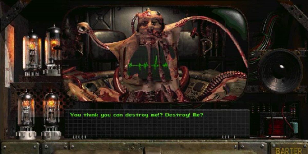 The Master taunts the player in the video game Fallout.