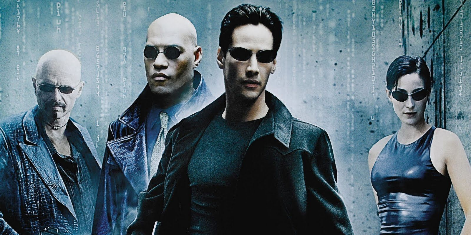 The Matrix poster featuring Neo, Trinity, Morpheus and Cypher