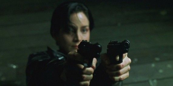 Carrie Anne Moss in The Matrix