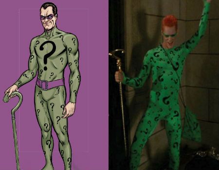 Worst Super Villain Movie Costumes - The Riddler (Batman Forever)
