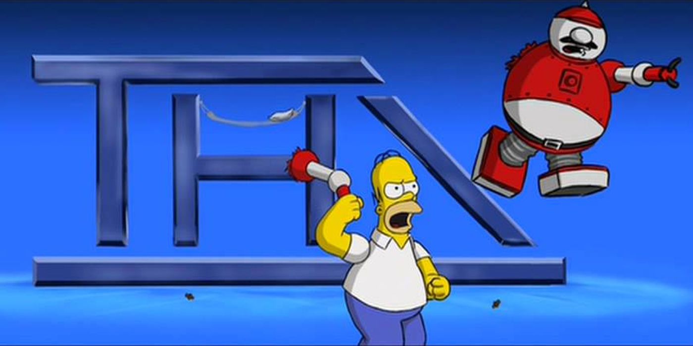 Homer Simpson in a THX parody from The Simpsons Movie