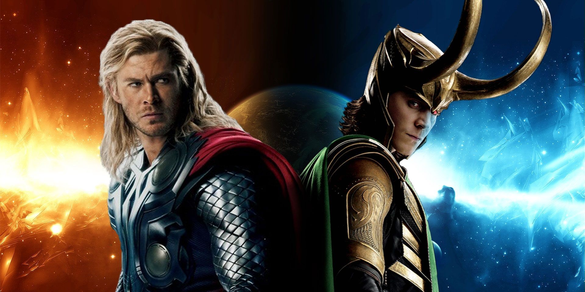 Chris Hemsworth as Thor and Tom Hiddleston as Loki - Best Superhero Rivalries