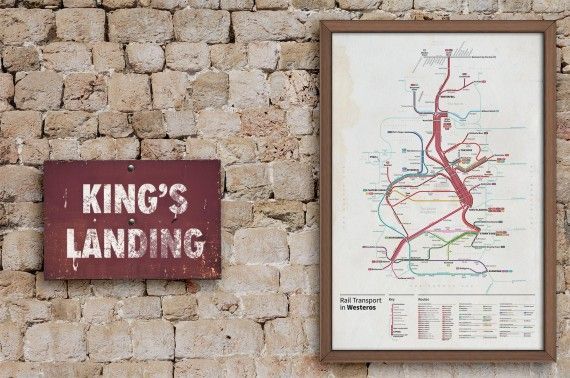 Game of thrones transit maps
