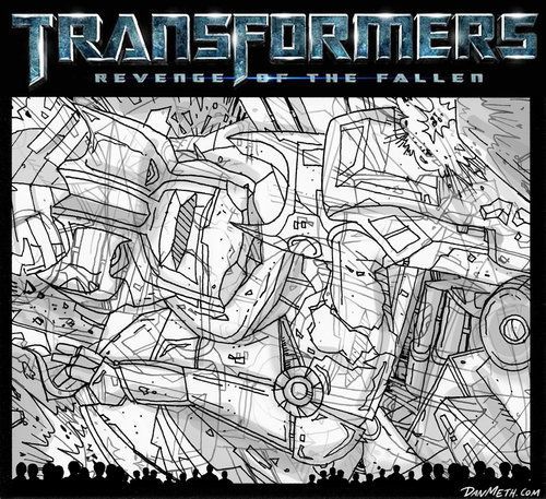 Transformers 2 Revenge of the Fallen Art by Dan Meth