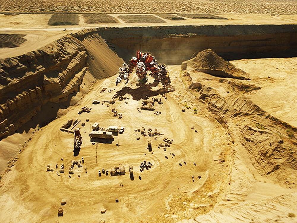 Transformers 2 Devastator desert scene