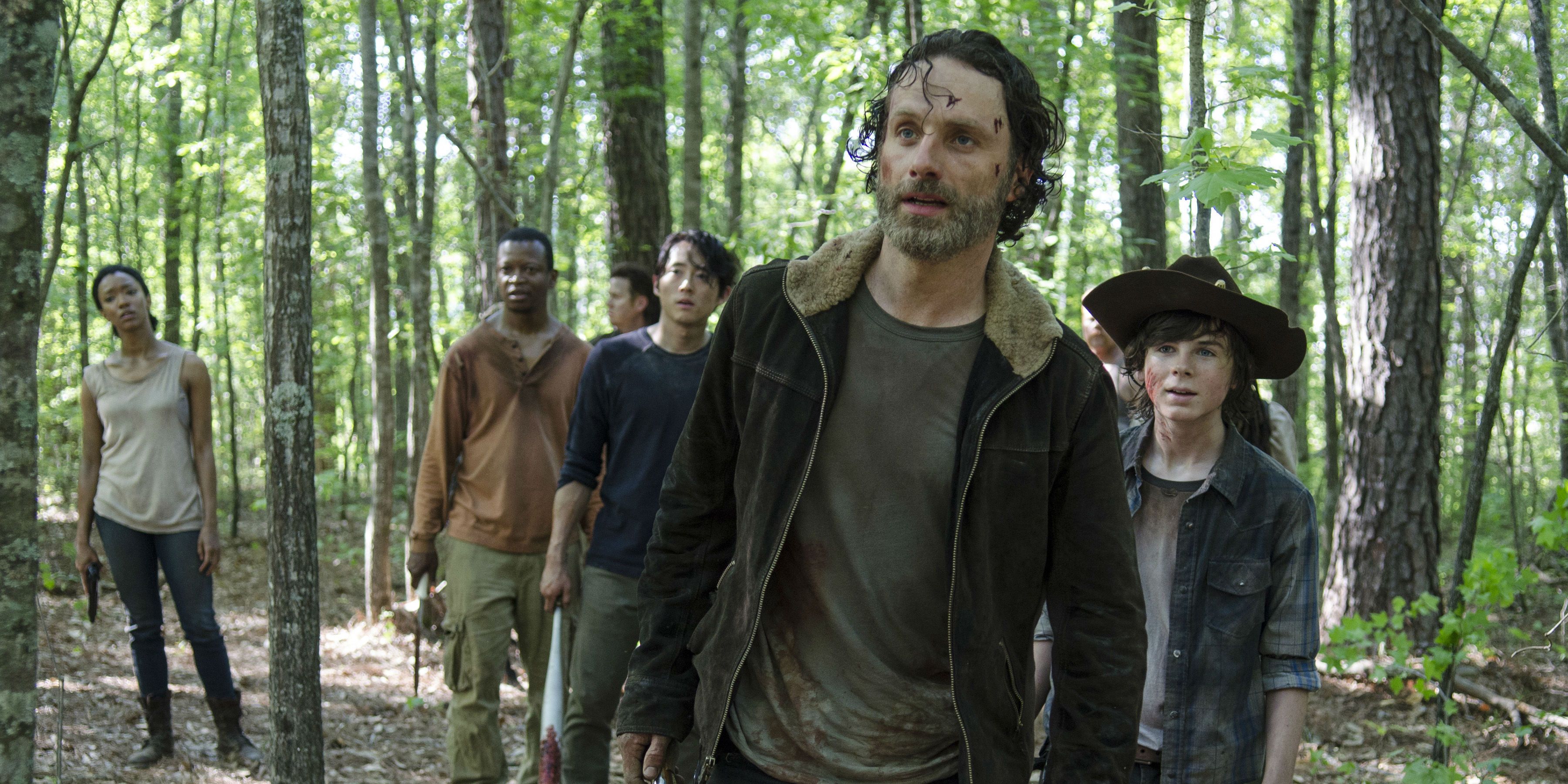 Elenco de The Walking Dead liderado por Rick Grimes (Andrew Lincoln)