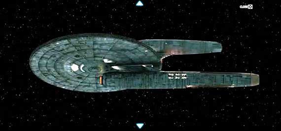 Bottom view of the USS Kelvin from the new Star Trek movie